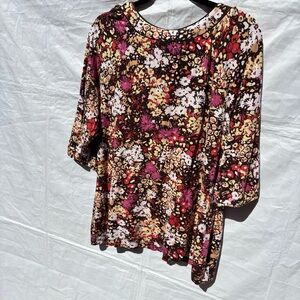M Collection floral blouse